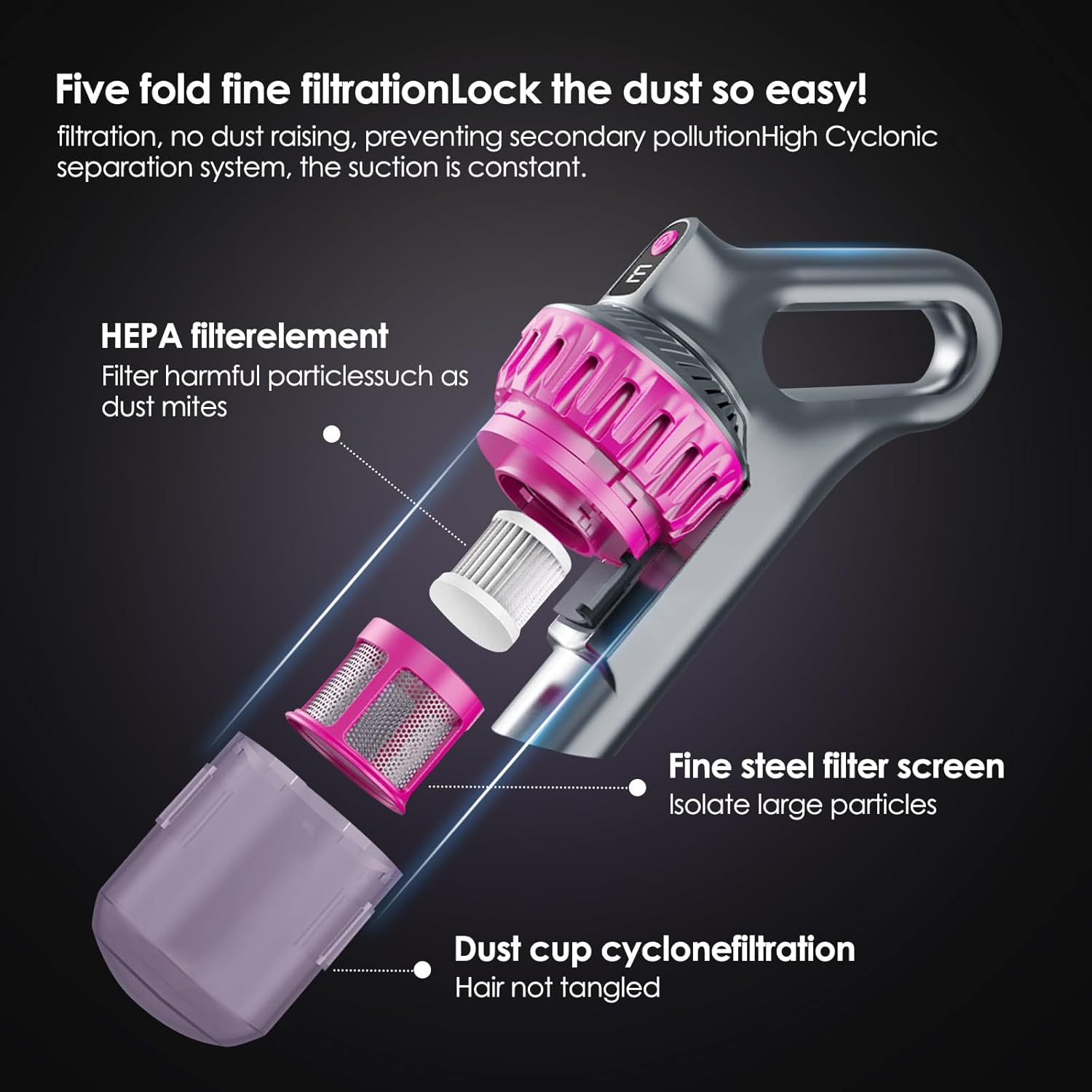 Bezdrôtový vysávač s ohybnou hlavou